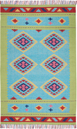 Baja BAJ02 Blue Green Area Rug by Nourison 3'6'' X 5'6''