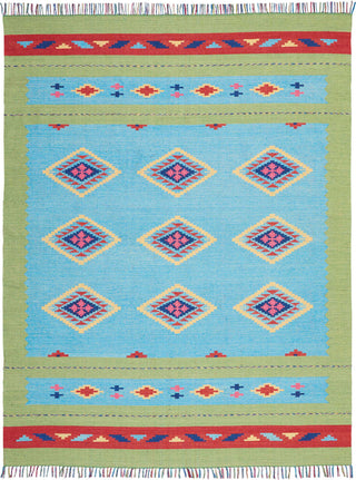 Nourison Baja BAJ02 Blue Green Area Rug Main Image