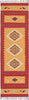 Nourison Baja BAJ02 Orange/Red Area Rug 2'3'' X 7'6'' Runner