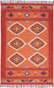 Nourison Baja BAJ02 Orange/Red Area Rug 3'6'' X 5'6''