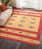 Nourison Baja BAJ02 Orange/Red Area Rug Room Image Feature