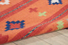 Baja BAJ02 Orange/Red Area Rug by Nourison Detail Image