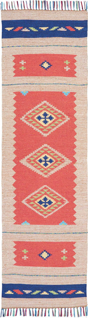 Nourison Baja BAJ02 Red/Bge Area Rug Runner 