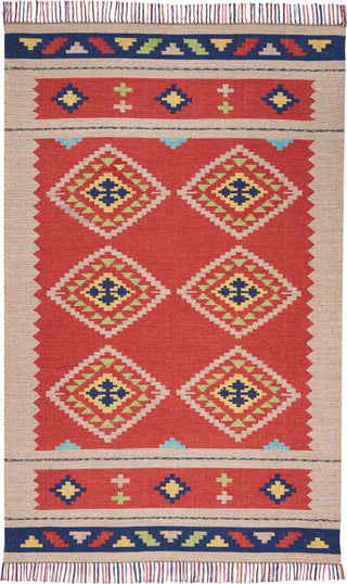 Baja BAJ02 Red/Bge Area Rug by Nourison Main Image 