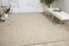 Nourison Barcelona BAR02 Sand Area Rug Room Image Feature