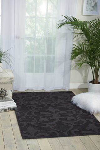 Nourison Barcelona BAR04 Charcoal Area Rug Room Image Feature