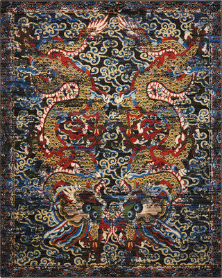 Nourison Dynasty DYN05 Empress Midnight Area Rug by Barclay Butera Main Image