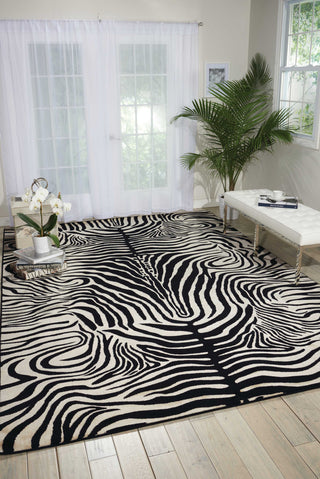 Nourison Madagascar MDG01 Ebony Area Rug by Barclay Butera Room Image