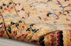 Nourison Dynasty DYN01 Lotus Ochre Area Rug by Barclay Butera Detail Image