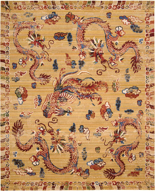 Nourison Dynasty DYN02 Empire Ochre Area Rug by Barclay Butera Main Image