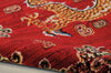 Nourison Dynasty DYN04 Emperor Oxblood Area Rug by Barclay Butera Detail Image