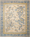 Nourison Bbl16 Dynasty DYN06 Azure Blue Area Rug by Barclay Butera