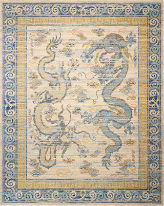 Nourison Bbl16 Dynasty DYN06 Azure Blue Area Rug by Barclay Butera 7'9'' X 9'9''