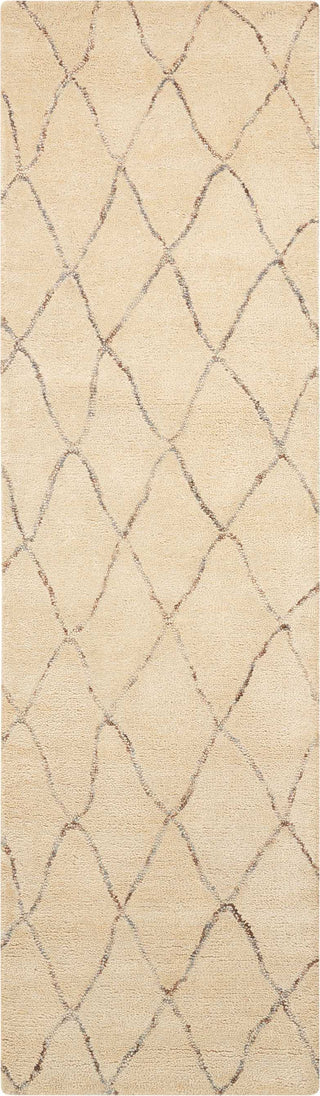 Nourison Intermix INT02 Sand Area Rug by Barclay Butera