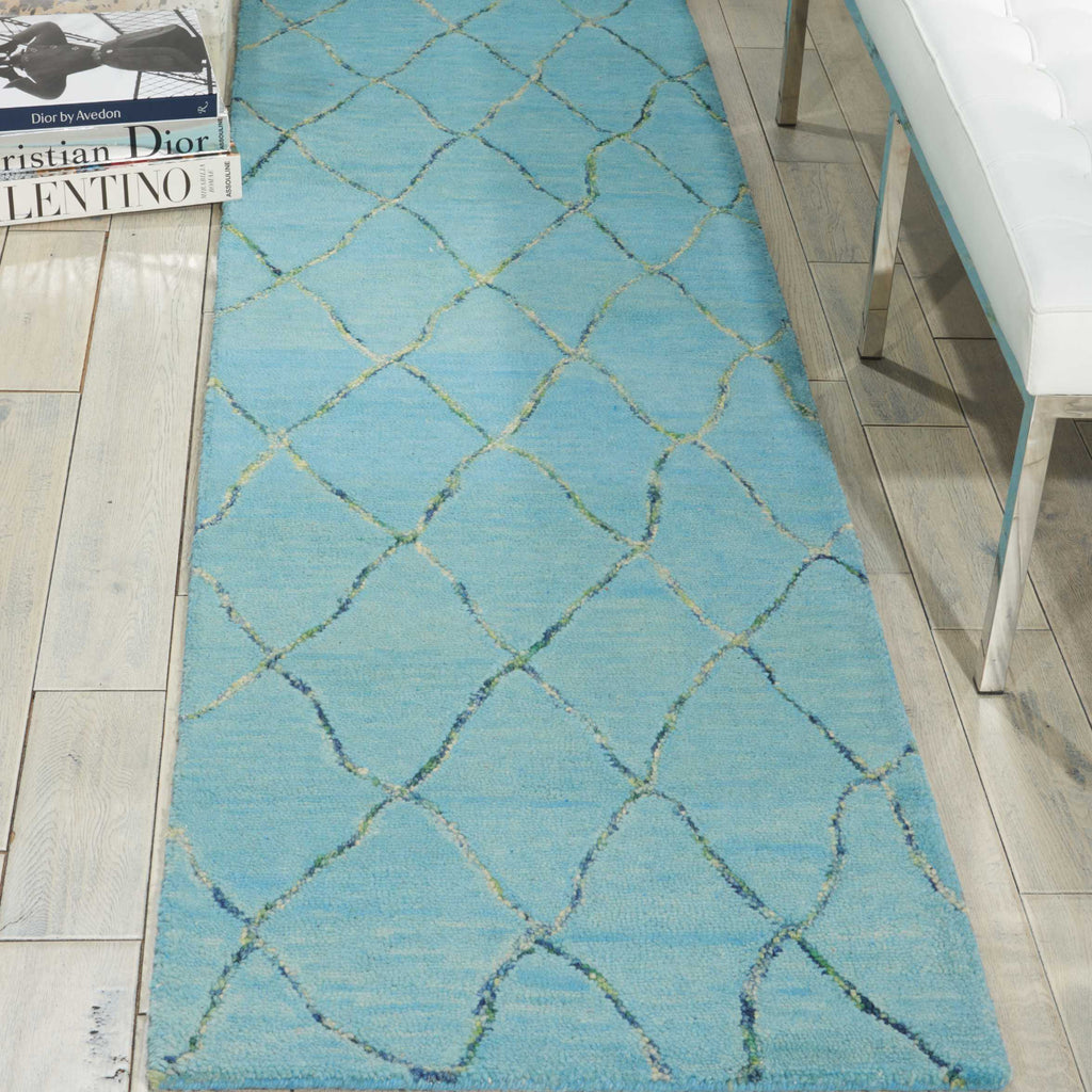 Nourison Intermix INT02 Wave Area Rug by Barclay Butera Room Image Feature