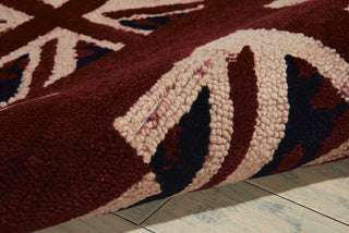 Nourison Intermix INT05 Union Jack Area Rug by Barclay Butera Detail Image