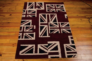 Nourison Intermix INT05 Union Jack Area Rug by Barclay Butera Main Image