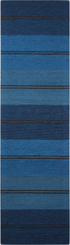 Nourison Oxford OXFD1 Mediterranean Stripe Area Rug by Barclay Butera 2'3'' X 8' Runner