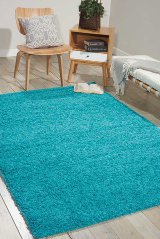 Nourison Bonita BON01 Turquoise Area Rug Room Image Feature