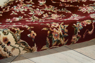 Nourison Bordeaux BOR01 Burgundy Area Rug Detail Image