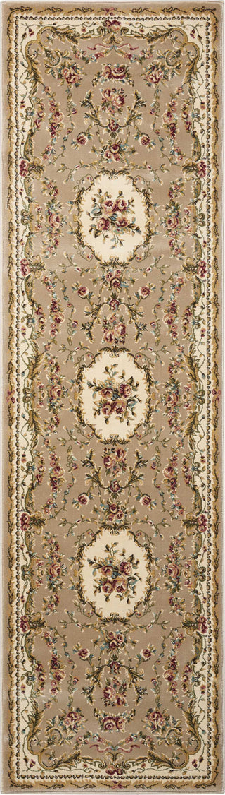 Nourison Bordeaux BOR01 Cream Area Rug 2'2'' X 7'6'' Runner