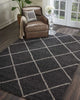 Nourison Brisbane BRI03 Charcoal Area Rug Room Scene Featured