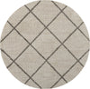 Nourison Brisbane BRI03 Cream Area Rug Round