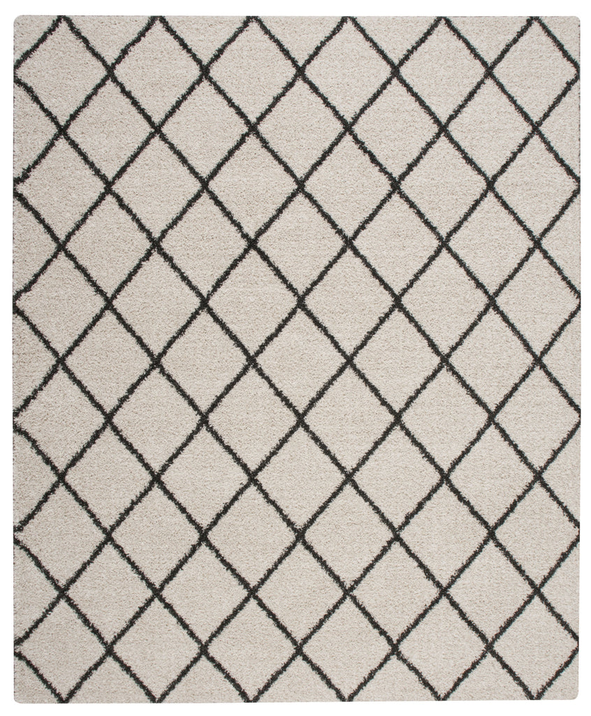 Nourison Brisbane BRI08 Ivory Charcoal Area Rug main image