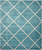 Brisbane BRI03 Aqua Area Rug by Nourison Main Image