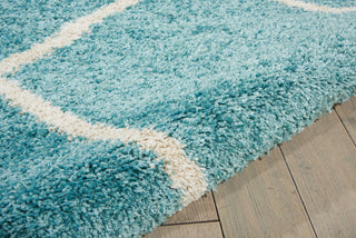 Nourison Brisbane BRI03 Aqua Area Rug Detail Image