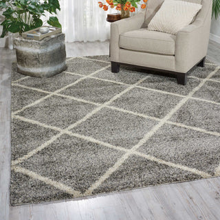 Nourison Brisbane BRI03 Ash Area Rug Room Image Feature