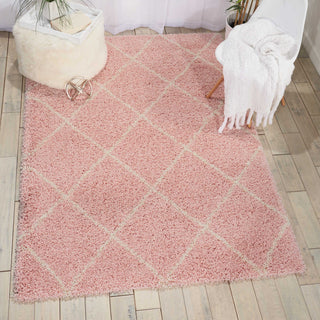 Nourison Brisbane BRI03 Blush Area Rug Room Image Feature