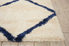 Nourison Brisbane BRI03 Ivory Blue Area Rug Detail Image
