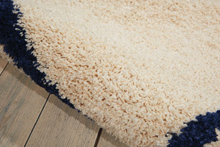 Nourison Brisbane BRI03 Ivory Blue Area Rug Detail Image