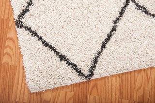 Nourison Brisbane BRI03 Ivory Charcoal Area Rug Corner Image