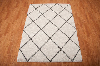 Nourison Brisbane BRI03 Ivory Charcoal Area Rug Main Image Feature