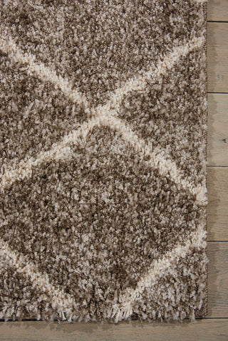 Nourison Brisbane BRI03 Stone Area Rug Corner Image