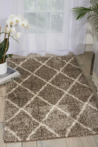 Nourison Brisbane BRI03 Stone Area Rug Room Image Feature