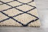 Nourison Brisbane BRI08 Ivory Blue Area Rug Detail Image