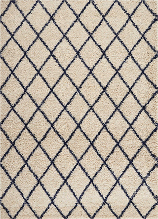 Nourison Brisbane BRI08 Ivory Blue Area Rug 