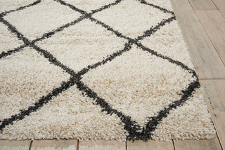 Nourison Brisbane BRI08 Ivory Charcoal Area Rug Detail Image