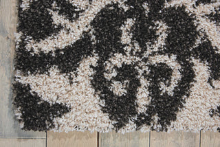 Nourison Brisbane BRI09 Black/White Area Rug Corner Image