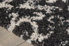 Nourison Brisbane BRI09 Black/White Area Rug Detail Image