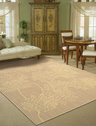 Nourison Capri CAP1 Sand Area Rug Room Image Feature