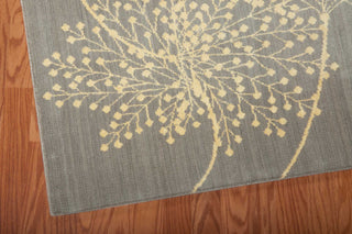 Nourison Capri CAP1 Slate Area Rug Corner Image