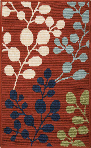 Nourison Caribbean CRB01 Rust Area Rug 1'9'' X 2'9''