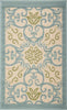 Nourison Caribbean CRB02 Ivory Blue Area Rug 1'9'' X 2'9''