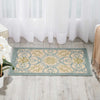 Nourison Caribbean CRB02 Ivory Blue Area Rug Room Image Feature