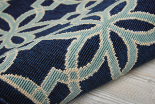 Nourison Caribbean CRB05 Navy Area Rug Detail Image