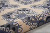Nourison Caribbean CRB10 Ivory Blue Area Rug Detail Image